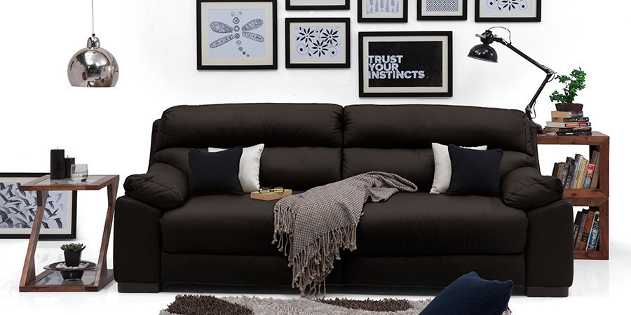 Thunder Leather Sofa (Chocolate)
